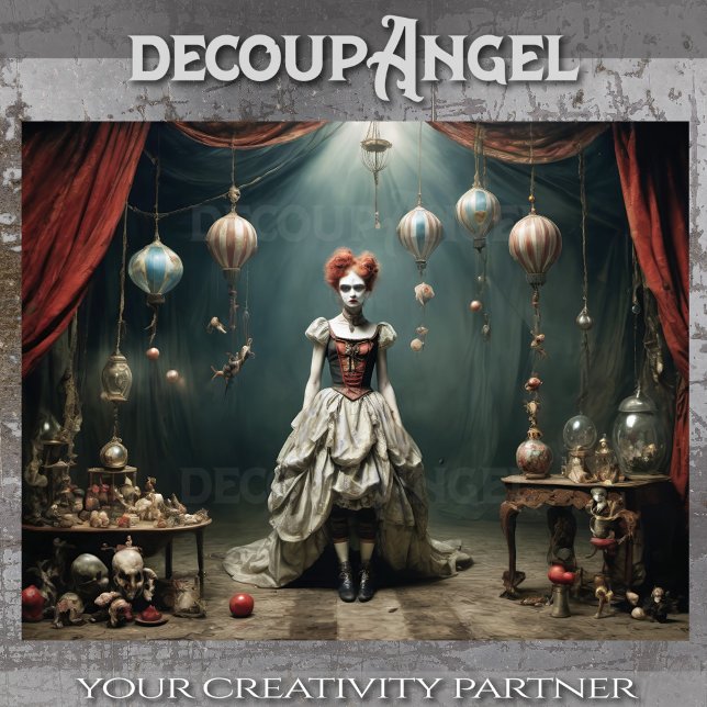 Papel De Seda Caos Teatral do Absurdo - Decoupage" (Criador carregado)