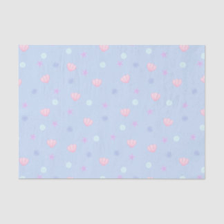 Papel De Seda Capas e Pérolas de Pastel em Periwinkle
