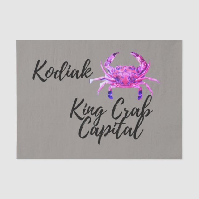 Papel De Seda Capital do Caranguejo de Kodiak (Frente )