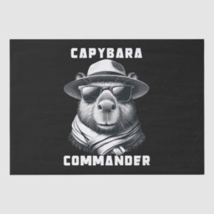 Papel De Seda Capivara Com Óculos De Sol Capy Comandante