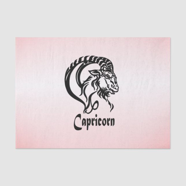 Papel De Seda Capricórnio do Mar Capata Zodiac (Frente )