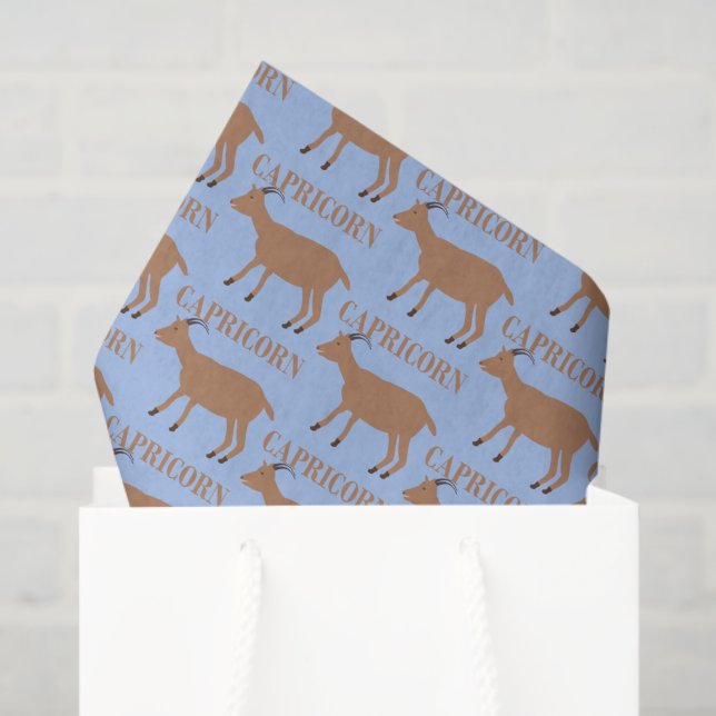 Papel De Seda Capricórnio - Sinal de Estrela - Capa Padrão (Sacola de presentes)