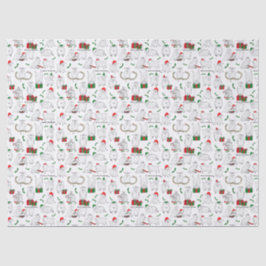 Papel De Seda Caprinos festivos no Natal