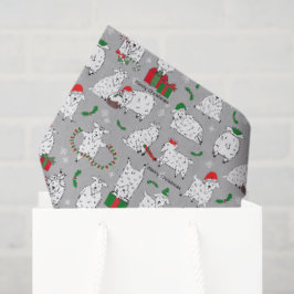 Papel De Seda Caprinos festivos no Natal