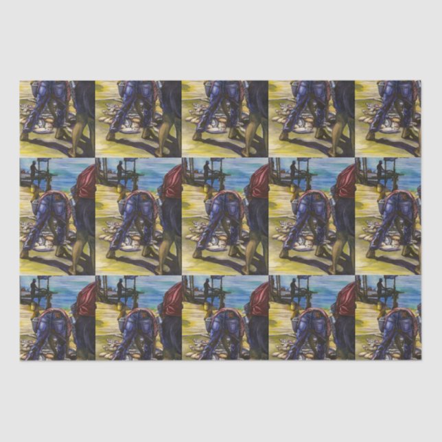 Papel De Seda Captura da manhã, Ilha Harbour, Bahamas (Frente )