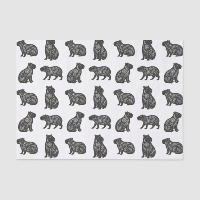 Papel De Seda Capybaras (Frente )