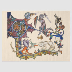 Papel De Seda Caracol de Guerra Ambiental MEDIEVAL vs Cavaleiro,