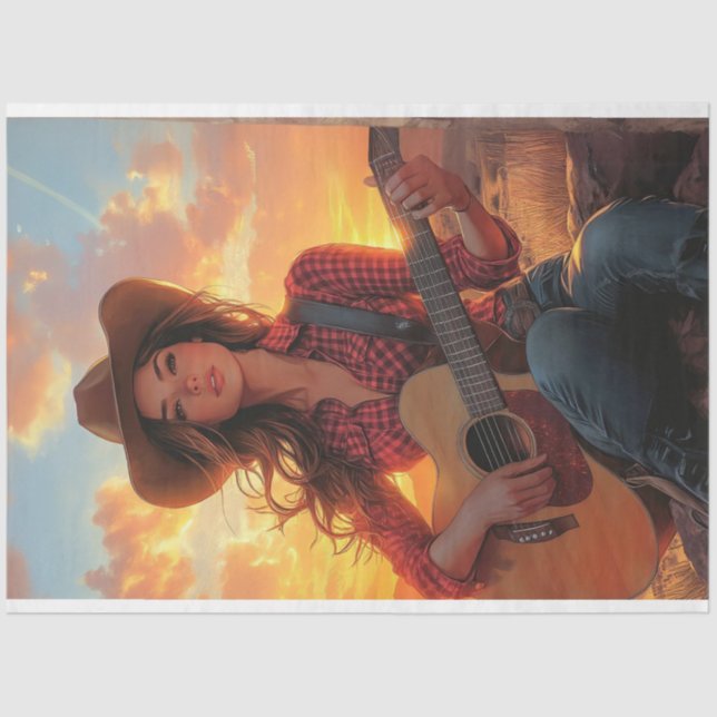 Papel De Seda Caractere de Menina de País de Dissociação DEBBIE (Frente )