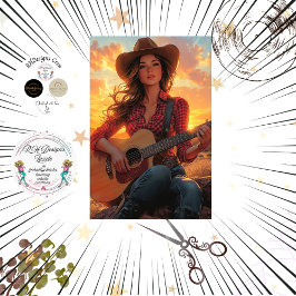 Papel De Seda Caractere de Menina de País de Dissociação DEBBIE