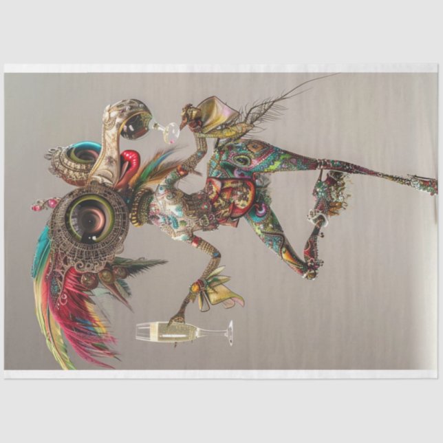 Papel De Seda Caractere Fantasia Imunical Wackadoodle (Frente )