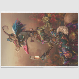 Papel De Seda Caractere Whimsical de Decoupage Lady Wackadoodle