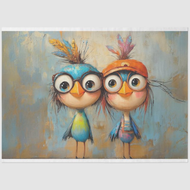 Papel De Seda Caractere Whimsical Wackadoodle Irmãos (Frente )