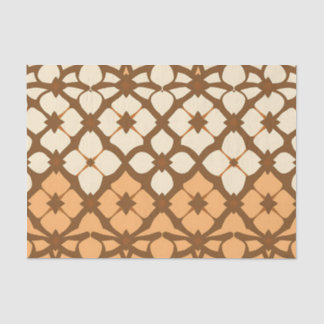 Papel De Seda Caramel Cream Moroccan Lattice Pattern