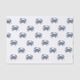 Papel De Seda Caranguejo Azul