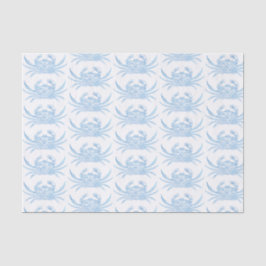 Papel De Seda Caranguejo em Azul