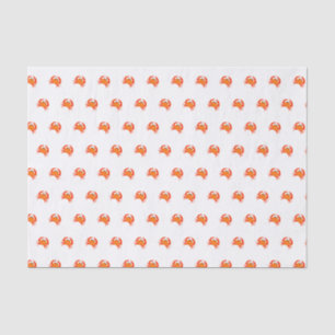 Papel De Seda Caranguejo vermelho laranja simples, fresco