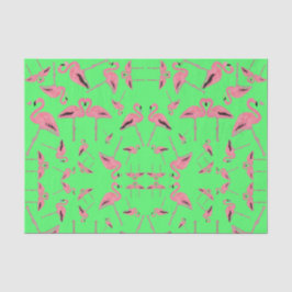 Papel De Seda Cardíaco brilhante brilhante inflamingo