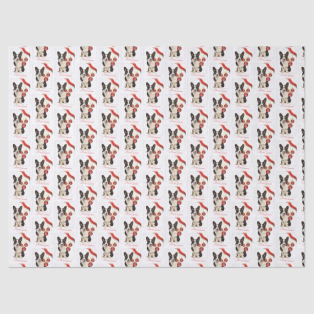 Papel De Seda Cardigan Corgi Christmas (Frente )