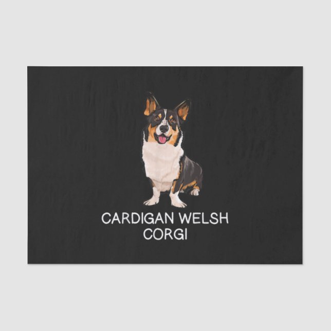 Papel De Seda Cardigan Welsh Corgi Crazy Lover (Frente )