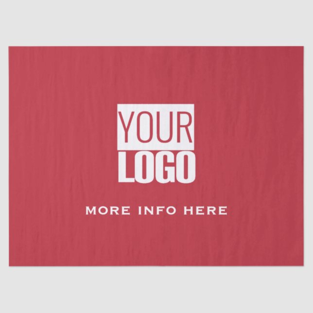 Papel De Seda cardinal   red - custom logo  (Frente )
