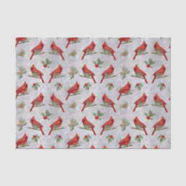 Papel De Seda Cardinhos de inverno e Papel-Padrão para Pininhos