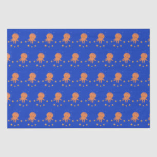 Papel De Seda Caricatura de Octopus Starfish