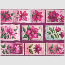 Papel De Seda Carimbo de Carimbo Colorido