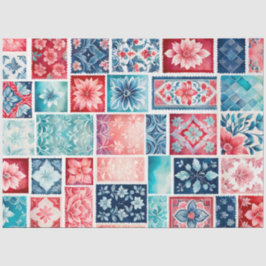 Papel De Seda Carimbo de Carimbo Colorido