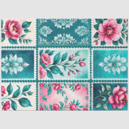 Papel De Seda Carimbo de Carimbo Colorido