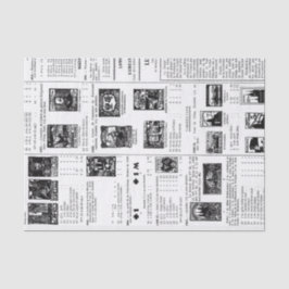 Papel De Seda Carimbo do Postage do Vintage