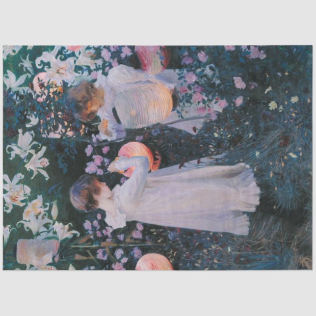 Papel De Seda Carnação, Lily, Lily, Rosa (John Singer Sargent) (Frente )