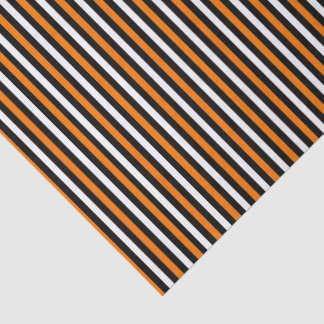 Papel De Seda Carnaval de Halloween Laranja e Preto Mágico