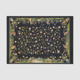 Papel De Seda Carpete de Mesa Floral Antiquado