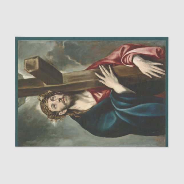 Papel De Seda Carregando cristo da cruz, El Greco (Frente )
