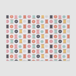 Papel De Seda Carretéis da linha e do teste padrão Sewing dos