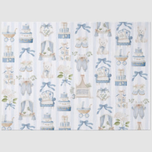 Papel De Seda Carrinho de Bebê Antigo Churrasco de Bebê Berçário
