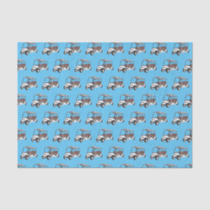 Papel De Seda Carrinho de golfe / desenho animado de buggy de go