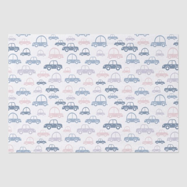 Papel De Seda Carros de Crianças  (Frente )