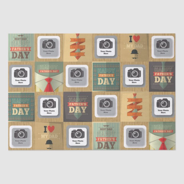 Papel De Seda Cartão feliz do dia dos pais (Frente )