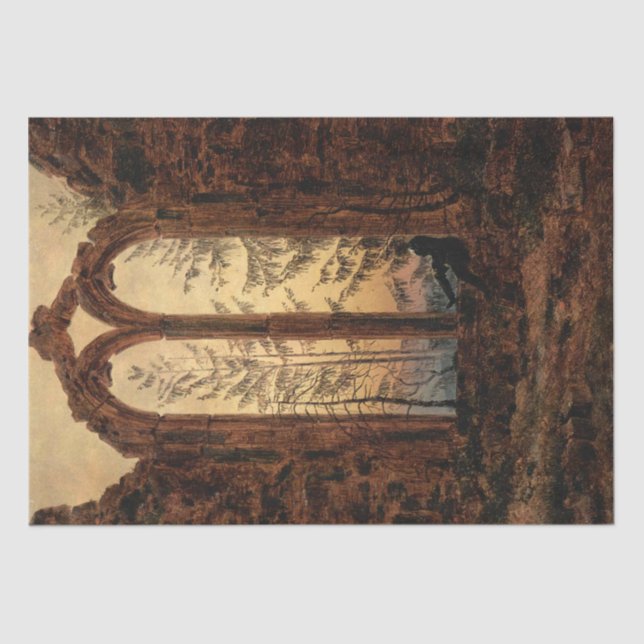 Papel De Seda Cartão-postal do Dreamer (de Caspar David Friedric (Frente )