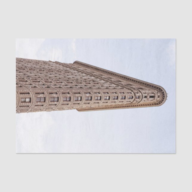 Papel De Seda Cartão postal do edifício Flatiron (Frente )