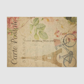 Papel De Seda Carte de Estilo Francês Postale Torre Eiffel