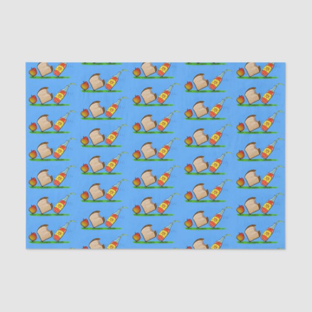 Papel De Seda Cartografia de formigas engraçadas (Frente )