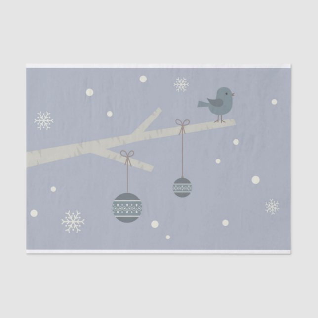 Papel De Seda Cartografia de pássaros-do-mato (Frente )