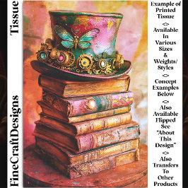 Papel De Seda Cartola Vitoriana & Livros Antigos CZ6R Decoupage