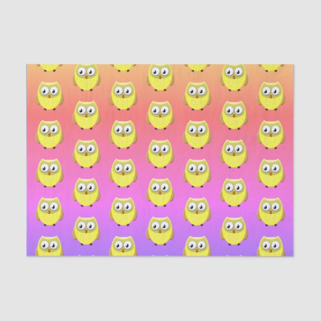 Papel De Seda Cartoon Baby Owl (Frente )