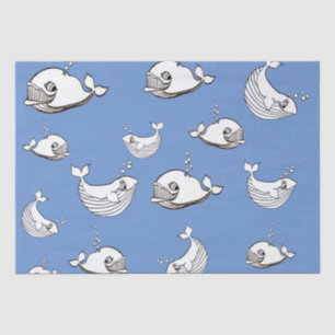 Papel De Seda Cartoon de baleia