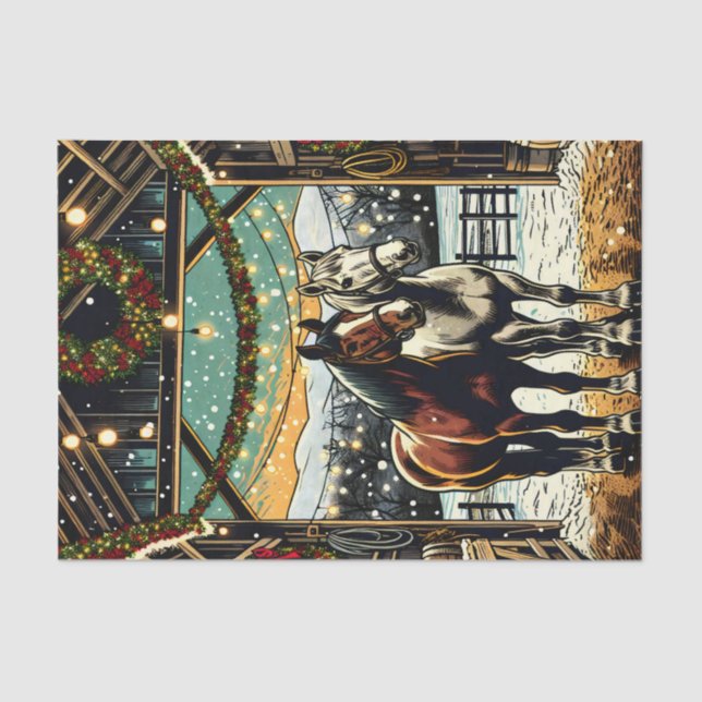 Papel De Seda Cartoons de Natal Feliz (Frente )