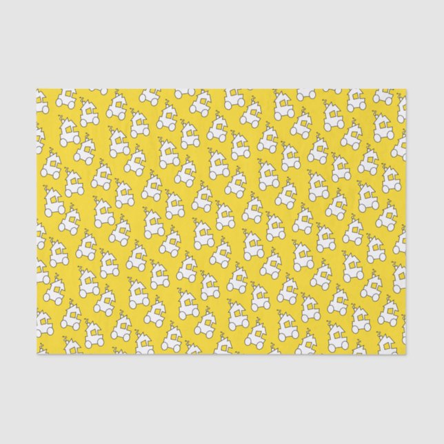 Papel De Seda Cartoons em amarelo (Frente )