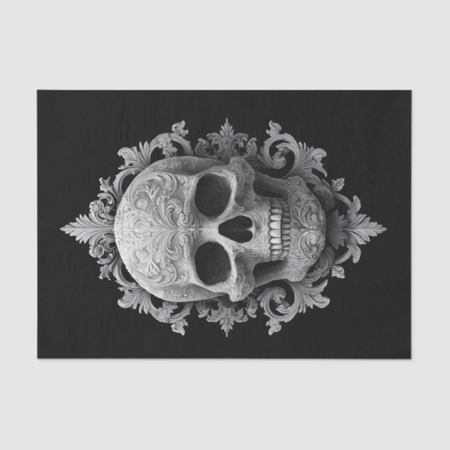Papel De Seda Carved Skull (Frente )